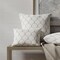Aqua Teal Performance Grade Abstract Geometric Woven Pattern Upholstery Fabric by The Yard - SKU: Ayden Haze